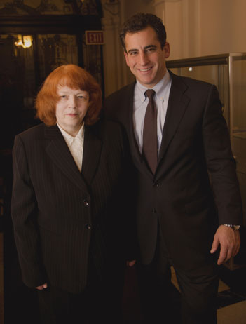 Alla Cohen and Boston City Council President Michael P. Ross